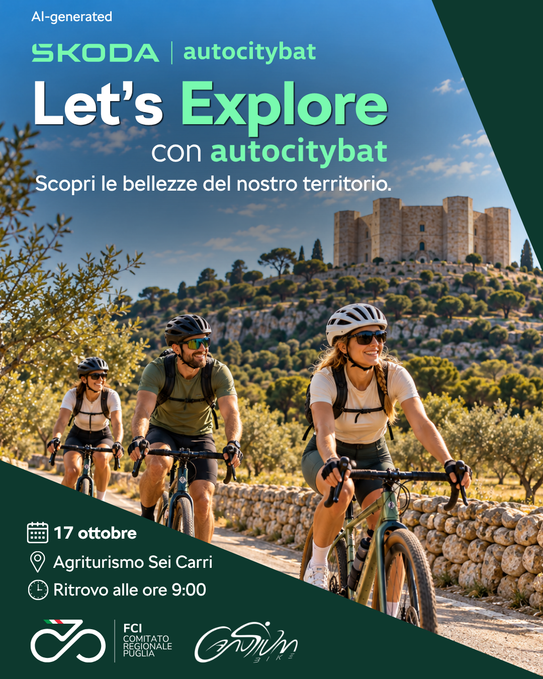 Locandina di Let's Explore con autocitybat